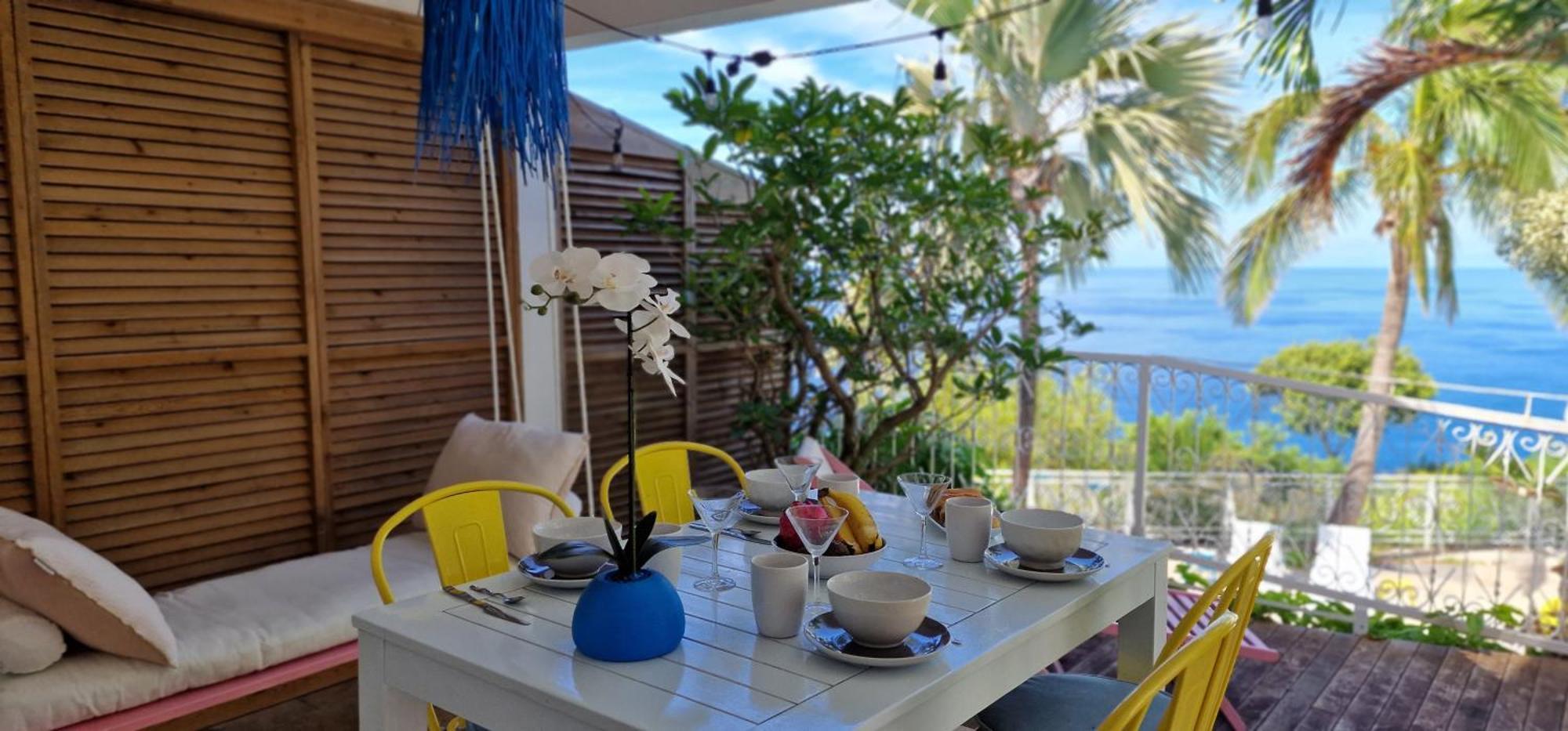 La Boheme, Residence De 5 Appartements Avec Piscine, Vue Ocean, Petite Ile エクステリア 写真